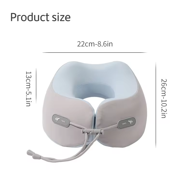 Slow Rebound Travel Pillow U-shaped Headrest Neck Support Pillow Nap Pillow Travel Airplane Pillow For Office travel Airplane