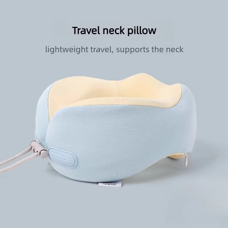 Travel Neck Pillow Memory Foam Travel Pillow for Flight Headrest Sleep Portable Plane Accessories