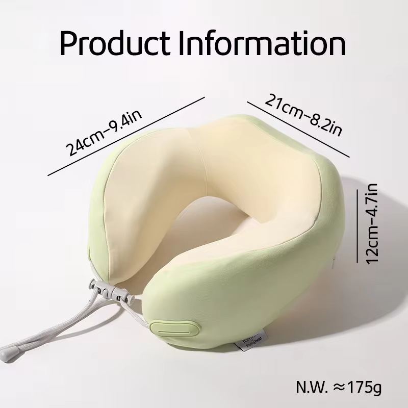 Travel Neck Pillow Memory Foam Travel Pillow for Flight Headrest Sleep Portable Plane Accessories