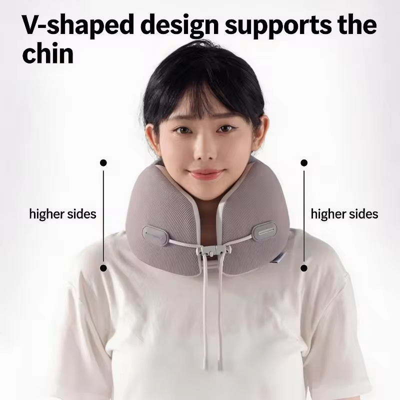 U-shaped  Ergonomic Memory Foam Travel Neck Pillow Super Soft Material Adjustable Flight Pillow For Nursing Sleeping Travelling