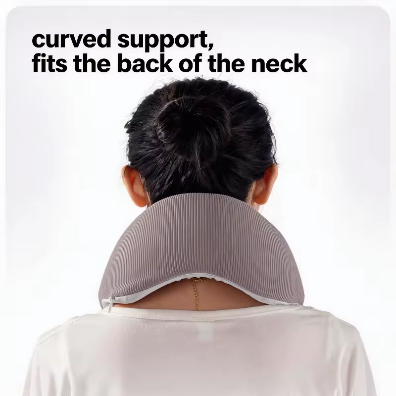 U-shaped  Ergonomic Memory Foam Travel Neck Pillow Super Soft Material Adjustable Flight Pillow For Nursing Sleeping Travelling