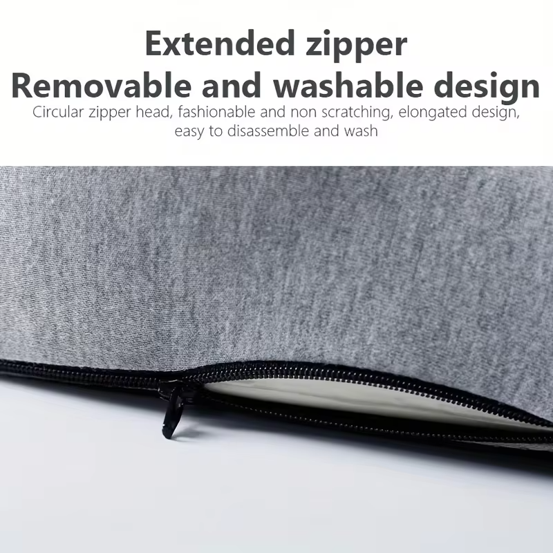 Memory foam One-piece Seat Cushion Backrest Office Chair Cushion Massage Lumbar Support Pain Relief Breathable Car Butt Pad