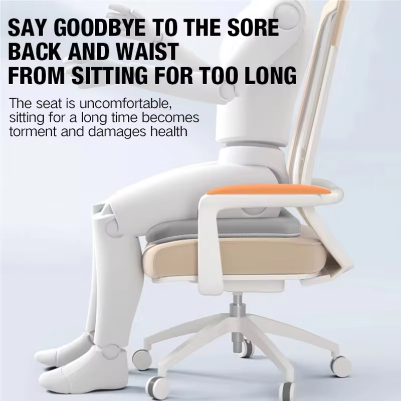 Soft Memory Foam Seat Cushion Square Anti-Slip Chair Pad Pressure Relief Cushion For Office Desk Car Wheelchair Sofa Home Decor