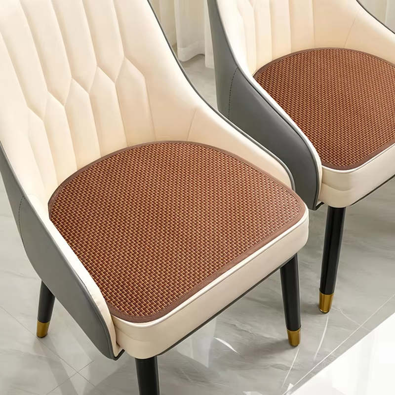 Cool Rattan Woven Chair Cushion Summer Breathable Non-Slip Ice Mat Seat Pad Comfortable Cooling Cushion For Dining & Office