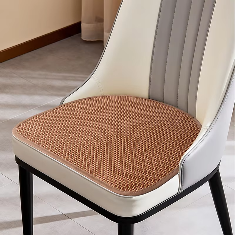 Cool Rattan Woven Chair Cushion Summer Breathable Non-Slip Ice Mat Seat Pad Comfortable Cooling Cushion For Dining & Office